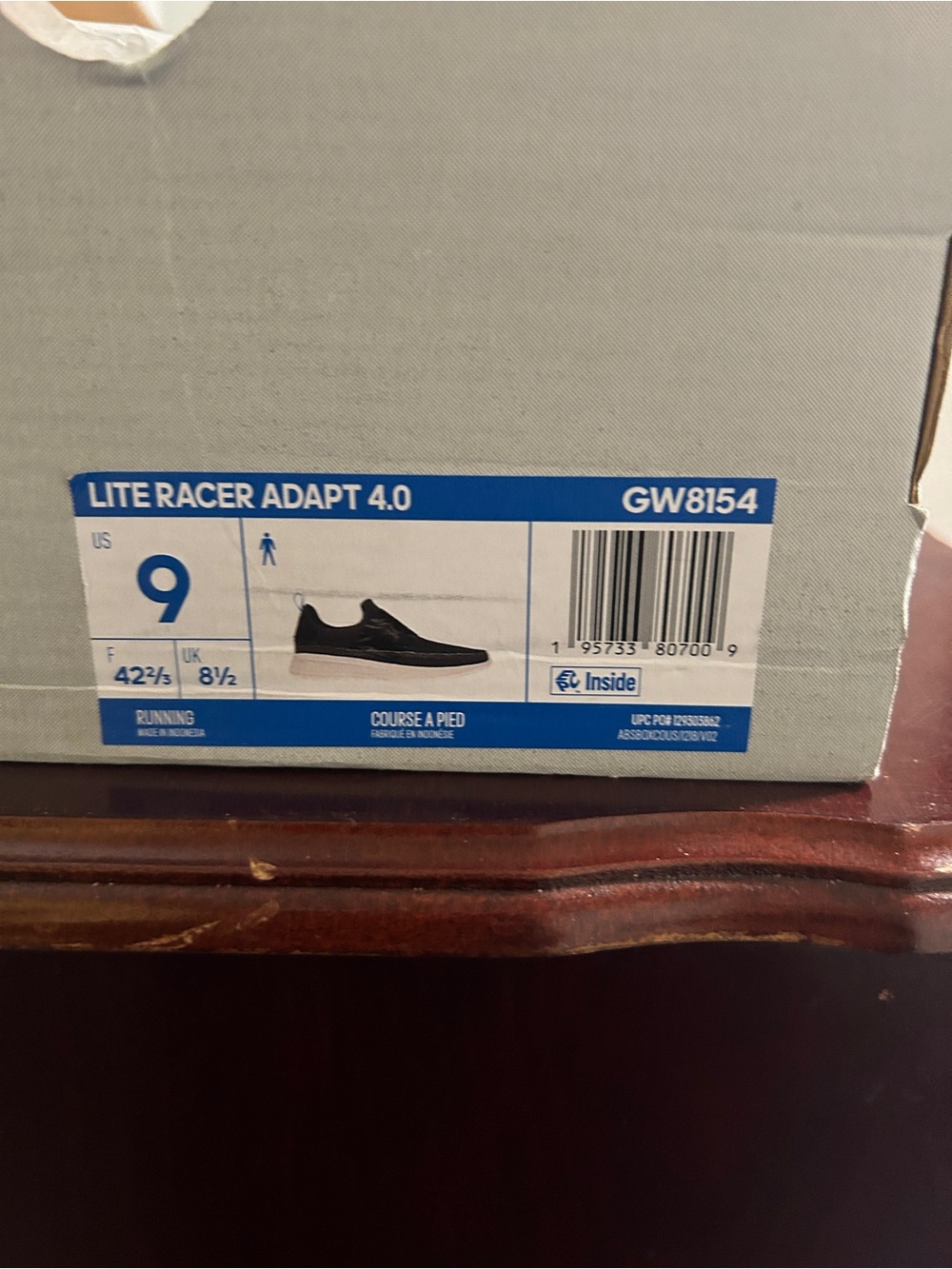 adidas Lite Racer Adapt 4.0 Kids Sneakers - Black